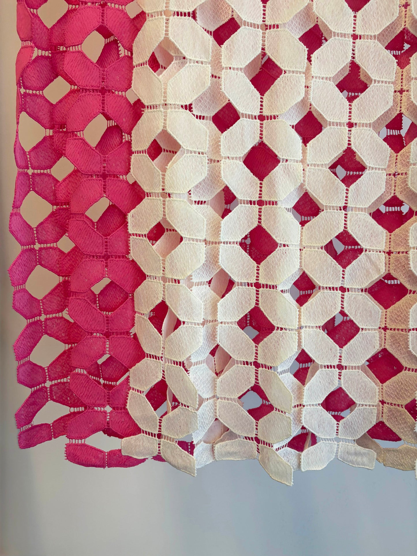 Cutout Lace Crop Top & Midi Skirt Set