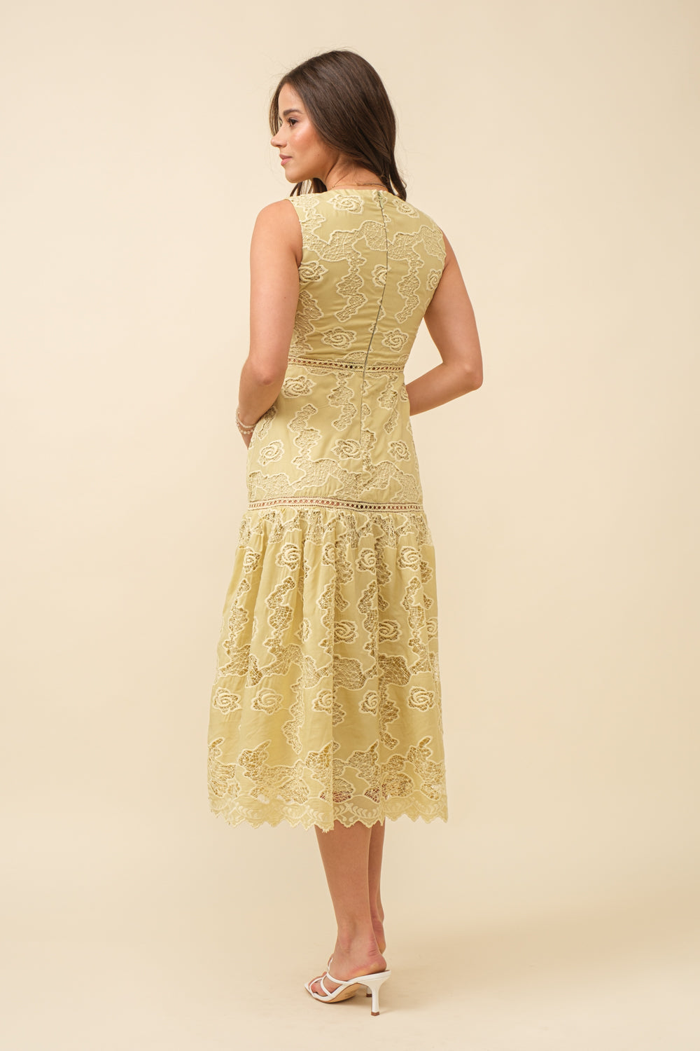 Camellia Lace Midi