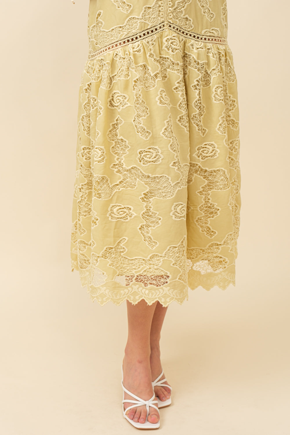 Camellia Lace Midi